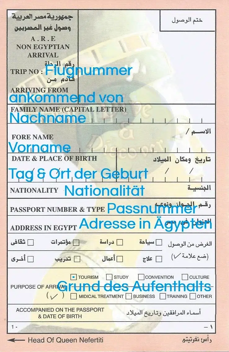 Einreisekarte-Ägypten-Ausfüllhilfe-Deutsch