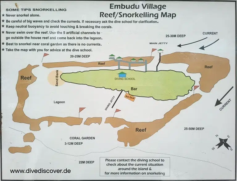 Embudu-Hausriff-Karte