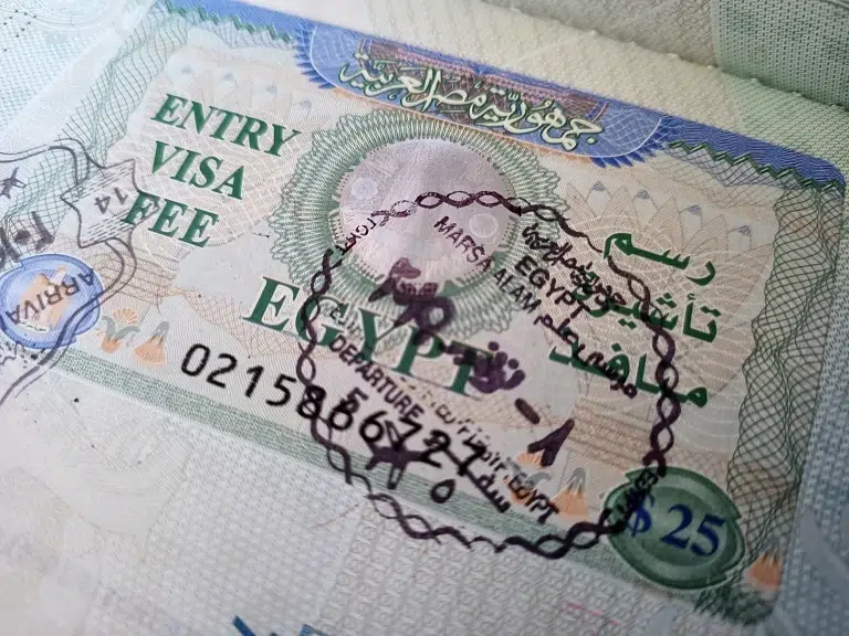 ägypten-einreise-gebührenmarke-visum-Reisepass