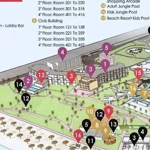 fort-arabesque-karte-west-bay-zimmerplan-lageplan